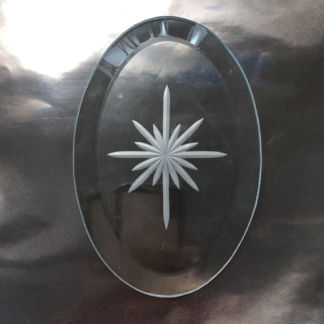 Engraved Clear Oval Bevel - 4" x 6"